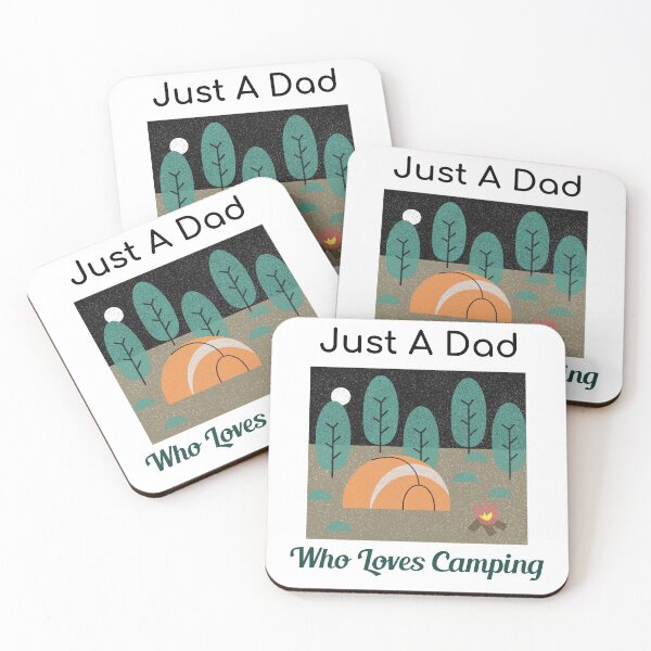 Item preview, Just A Dad Who Loves Camping designed and sold by ThinkAndReflect.