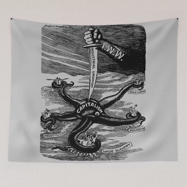 Item preview, More Power To The Arm - Historical Propaganda, IWW, Labor Union, Socialist, Leftist, Anti Capitalist designed and sold by SpaceDogLaika.