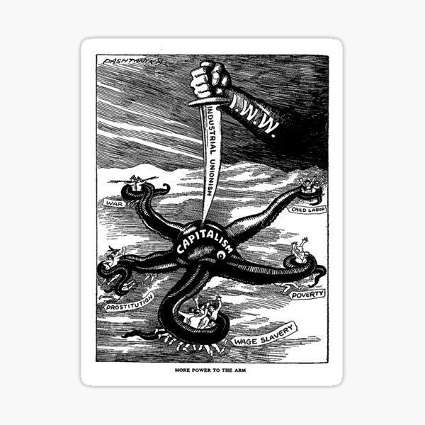 Item preview, Mehr Macht für den Arm - Historische Propaganda, IWW, Gewerkschaft, Sozialist, Linke, Antikapitalistisch designed and sold by SpaceDogLaika.