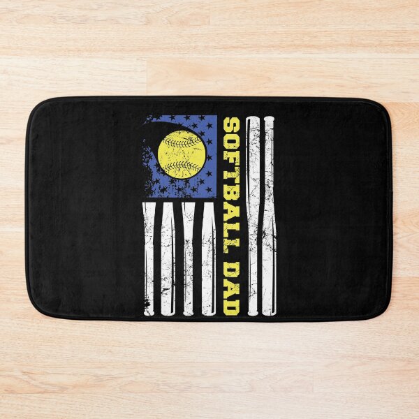 Item preview, Softball Dad USA flag American Sports designed and sold by ibeargifts.