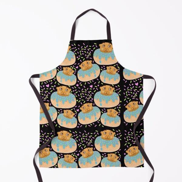 Item preview, Cute otters in doughnuts pattern designed and sold by jazzydevil.
