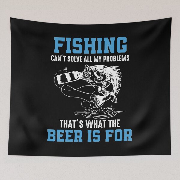 Item preview,  Funny fishing and beer  designed and sold by lyboogie.