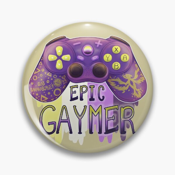 Item preview, Epic Gaymer (Nonbinary Pride) designed and sold by Slab Bananaburger.