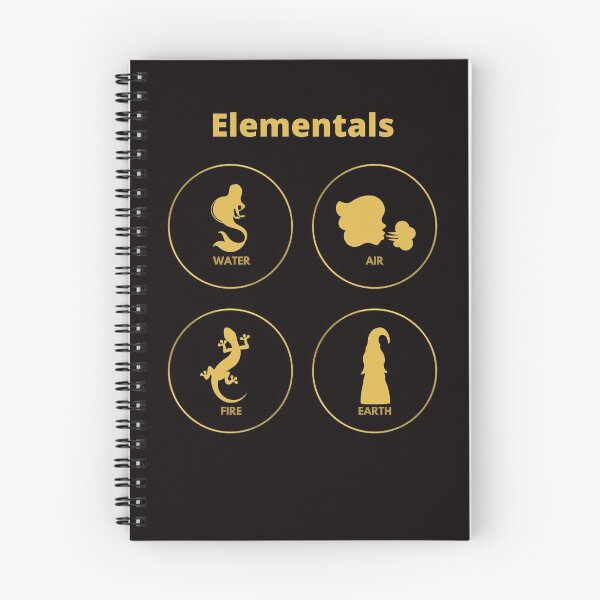 Item preview, 4 Elementals | Gold and Black designed and sold by Emma's New York Magic.