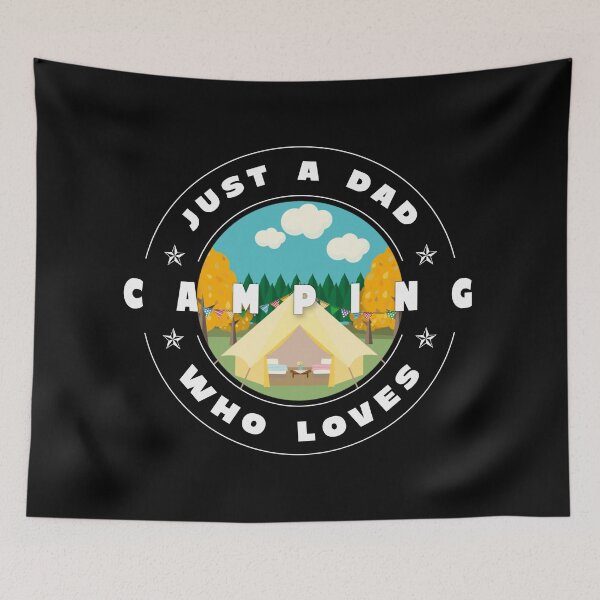 Item preview, Just a dad who loves camping designed and sold by PhotoPrise.