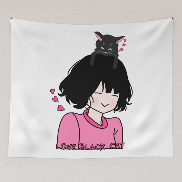 Item preview, Love black cat designed and sold by colorsofcherry.