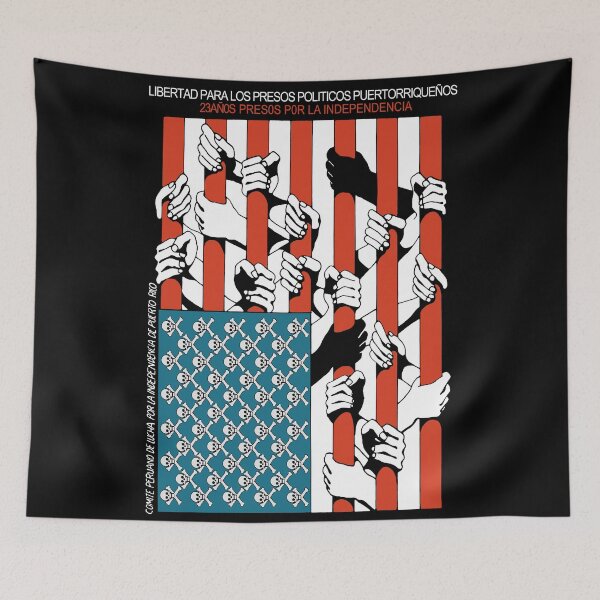 Item preview, Freedom For Puerto Rican Political Prisoners - Puerto Rico, Independence, Anti Imperialist designed and sold by SpaceDogLaika.