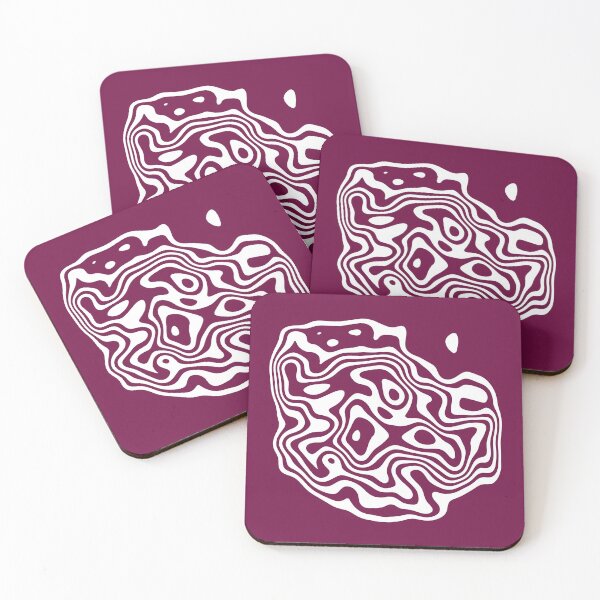 Item preview, Contour design - white and maroon designed and sold by rahilvalani.