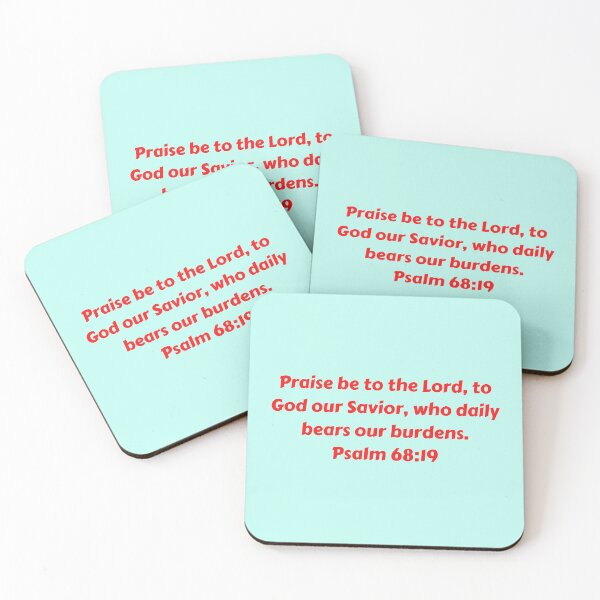 Artikelvorschau, Bible Verse Psalm 68:19 entworfen und verkauft von Prayingwarrior.