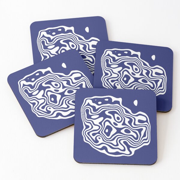 Item preview, Contour design - white and navy designed and sold by rahilvalani.
