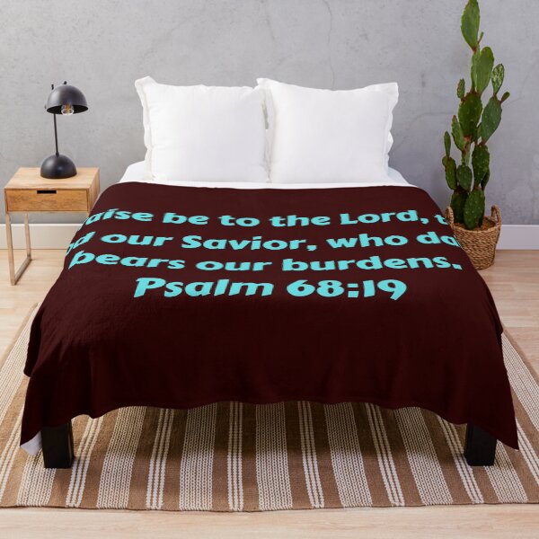 Artikelvorschau, Bible Verse Psalm 68:19 entworfen und verkauft von Prayingwarrior.