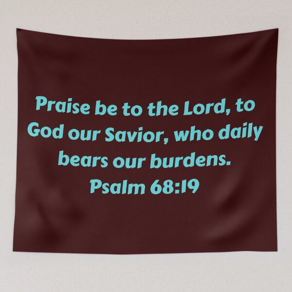 Item preview, Bible Verse Psalm 68:19 designed and sold by Prayingwarrior.