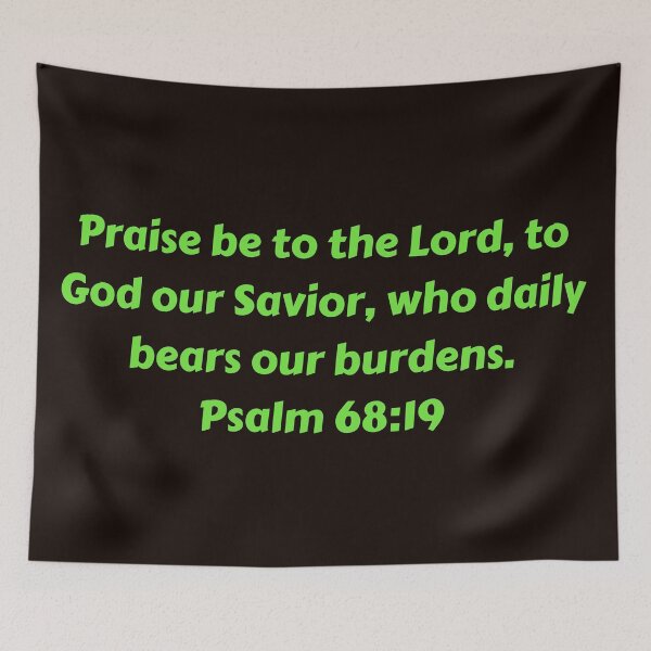 Item preview, Bible Verse Psalm 68:19 designed and sold by Prayingwarrior.