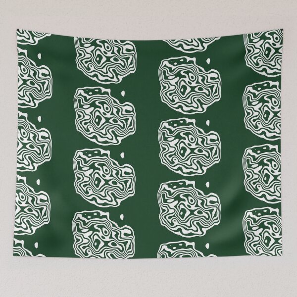 Item preview, Contour design - white and green designed and sold by rahilvalani.