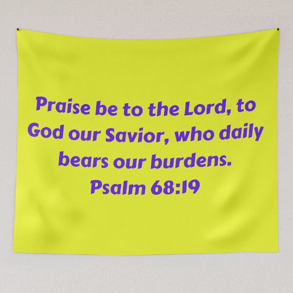 Item preview, Bible Verse Psalm 68:19 designed and sold by Prayingwarrior.
