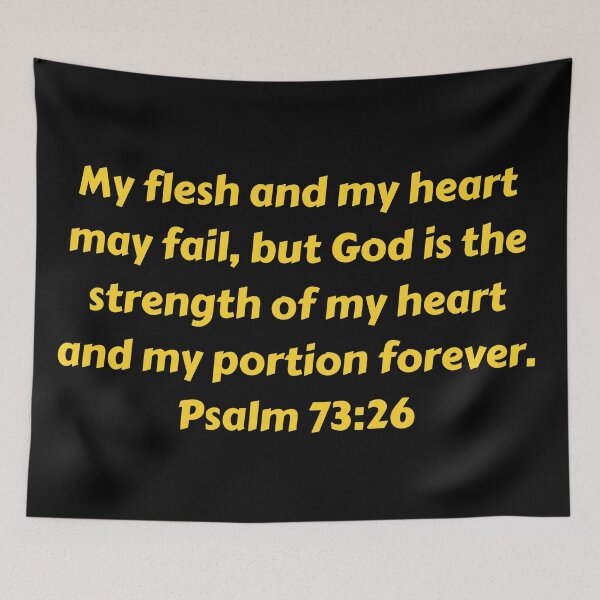 Item preview, Bible Verse Psalm 73:26 designed and sold by Prayingwarrior.