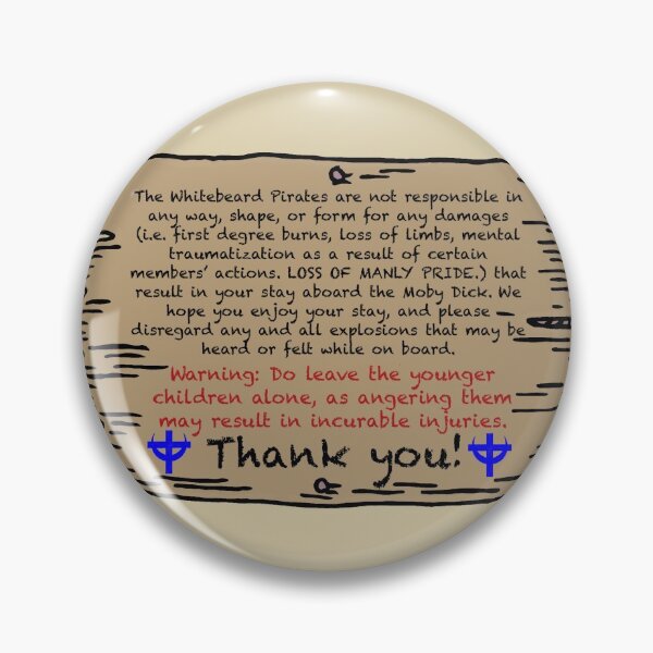 Item preview, Whitebeard ASL Trio Warning Sign designed and sold by Lunaria Sakusa.