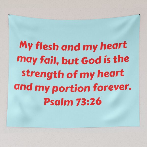 Item preview, Bible Verse Psalm 73:26 designed and sold by Prayingwarrior.