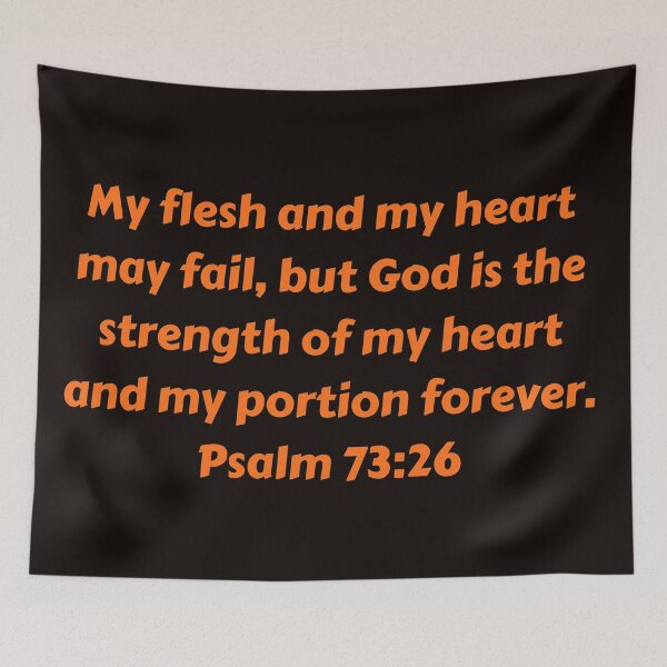 Item preview, Bible Verse Psalm 73:26 designed and sold by Prayingwarrior.