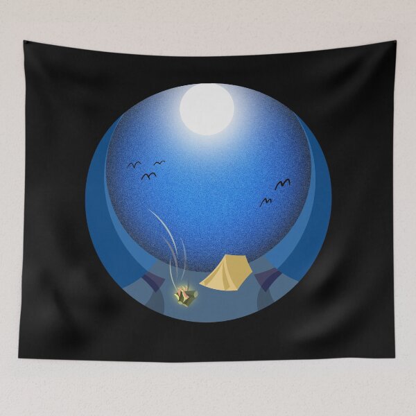 Item preview, Night Camping North Woods Campsite designed and sold by sd749.