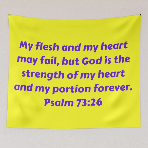 Item preview, Bible Verse Psalm 73:26 designed and sold by Prayingwarrior.