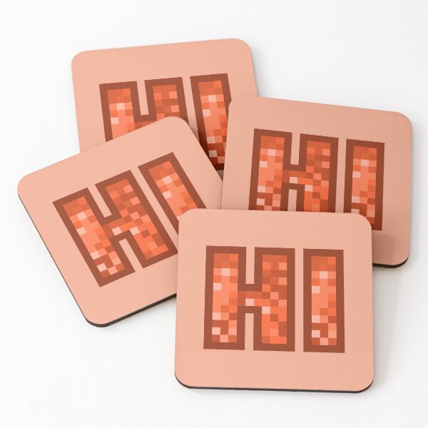 Item preview, Hi - Friendly Text Design Pixel Art - Orange Color designed and sold by dylanxh.