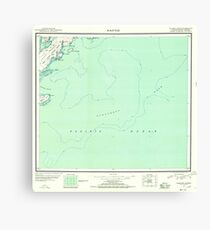 USGS TOPO Map Alaska AK Kaguyak 360992 1951 250000 Canvas Print