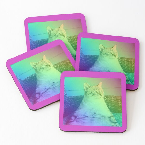 Item preview, Cat Contemplating Life in a Rainbow designed and sold by AbiLeads.