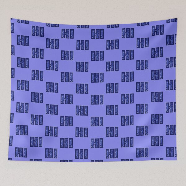 Item preview, Hi - Friendly Text Design Pixel Art - Blue Color designed and sold by dylanxh.