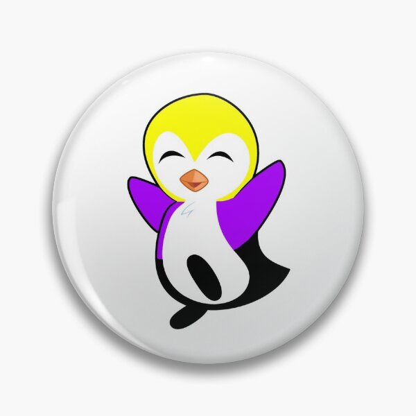 Item preview, Subtle nonbinary penguin. nonbinary penguin. nonbinary penguins designed and sold by tiredandbored.