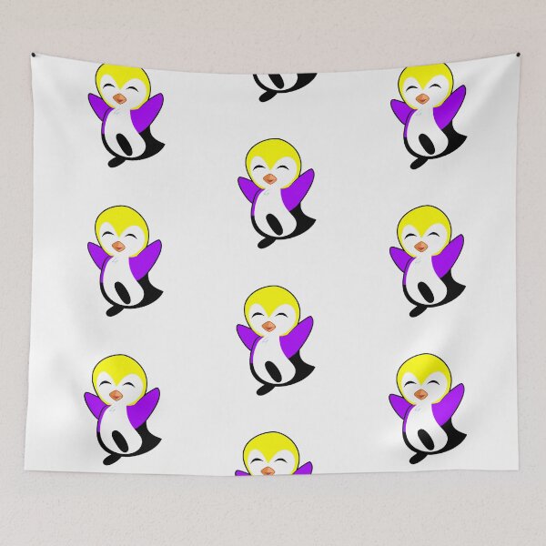 Item preview, Subtle nonbinary penguin. nonbinary penguin. nonbinary penguins designed and sold by tiredandbored.