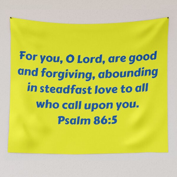 Aperçu de l'œuvre Bible Verse Psalm 86:5 créée et vendue par Prayingwarrior.