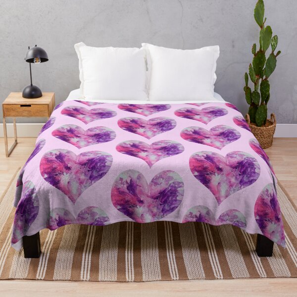 Item preview, Splash Heart in Pink and Purple designed and sold by Karen Simon.