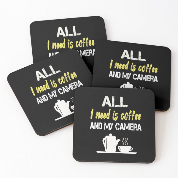 Item preview, All i need is coffee and my camera T-shirts  designed and sold by todoAwesome.