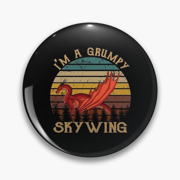 Item preview, Vintage I'm A Grumpy Skywing Dragon designed and sold by TaraPhillip.