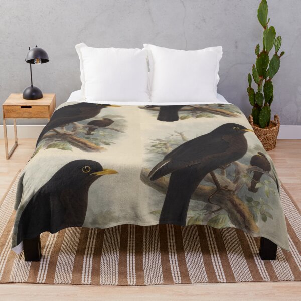 Item preview, Chinese Blackbirds Perched On Branches designed and sold by laguitan10.