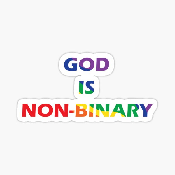 Item preview, God is non-binary designed and sold by Cleverish.
