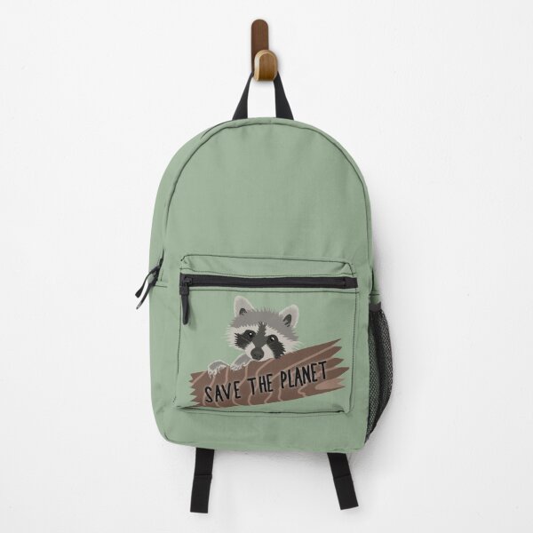 Item preview, Raccoon save the planet fun design designed and sold by kuallidesigns.