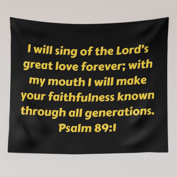 Item preview, Bible Verse Psalm 89:1 designed and sold by Prayingwarrior.