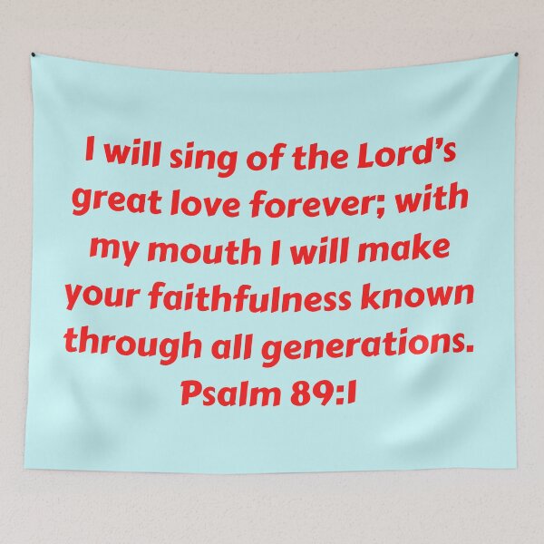 Item preview, Bible Verse Psalm 89:1 designed and sold by Prayingwarrior.