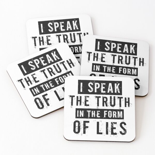 Item preview, I speak the truth in the form of lies designed and sold by KryptoStonks.