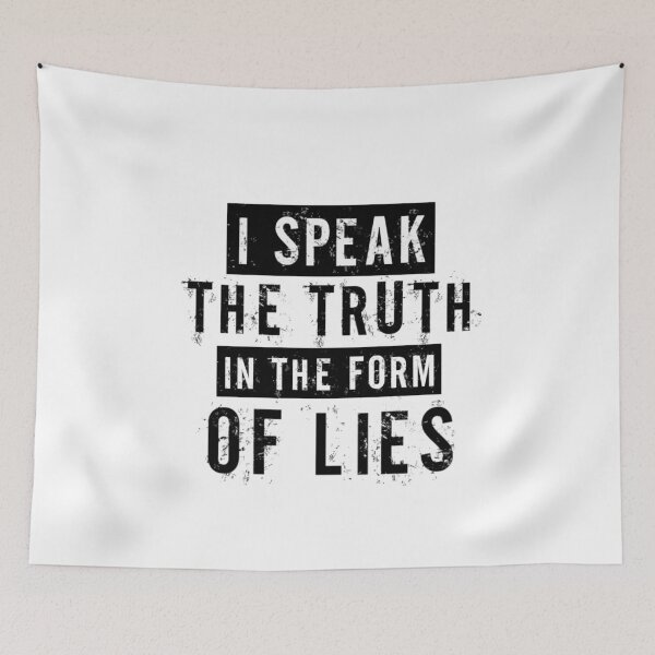 Item preview, I speak the truth in the form of lies designed and sold by KryptoStonks.