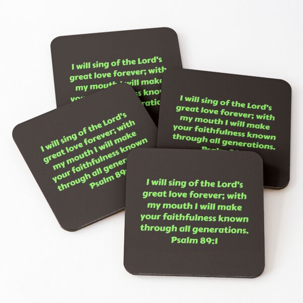 Artikelvorschau, Bible Verse Psalm 89:1 entworfen und verkauft von Prayingwarrior.