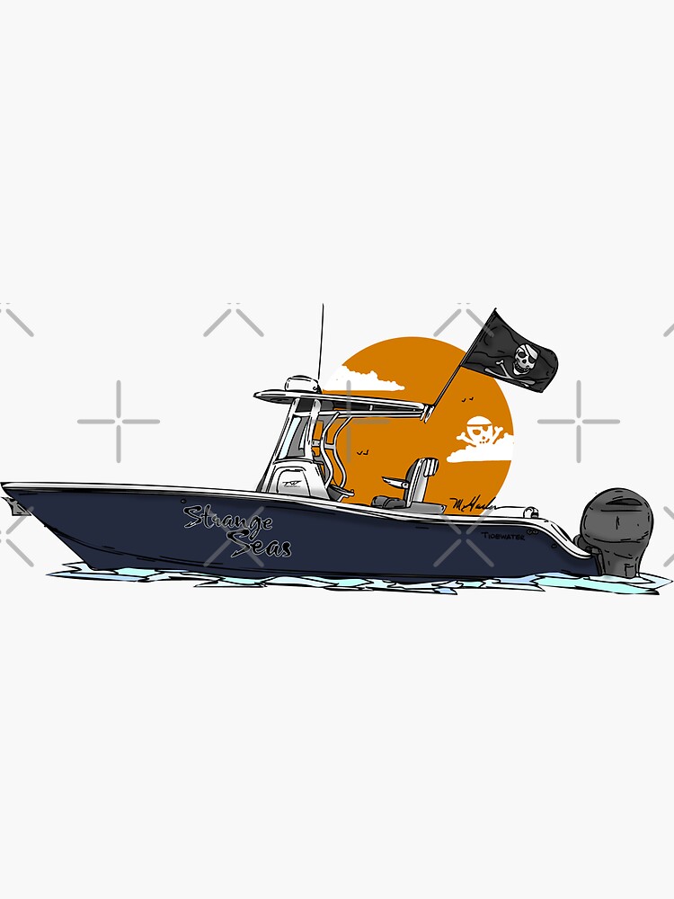 Fishing boat nautical sticker - TenStickers