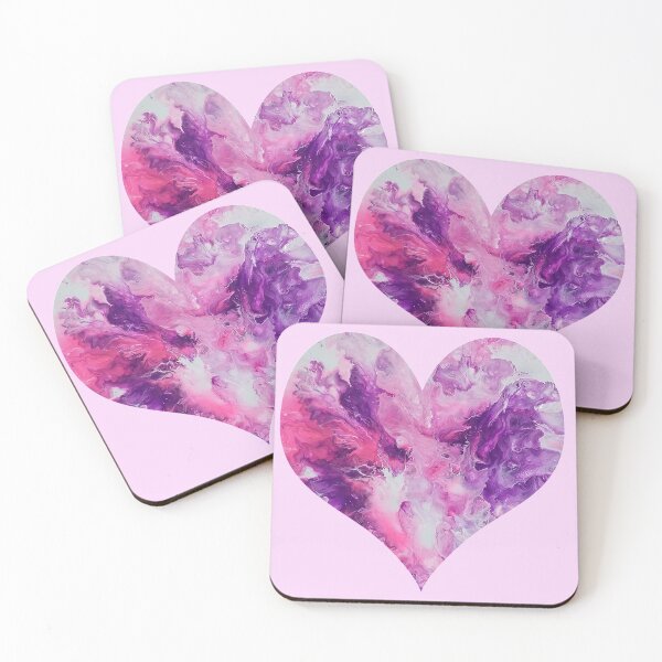Item preview, Splash Heart in Pink and Purple designed and sold by Karen Simon.