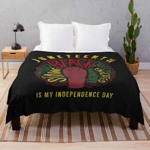 Aperçu de l'œuvre Juneteenth Women's Black Pride Independence Day Melanin T-Shirt créée et vendue par Bright-Marque.