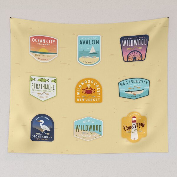 Item preview, The Beach Tags of the Jersey Cape designed and sold by holliscampbell.