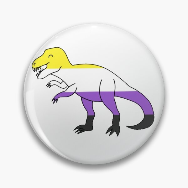 Item preview, Nonbinary Dinosaur designed and sold by radiantdark.