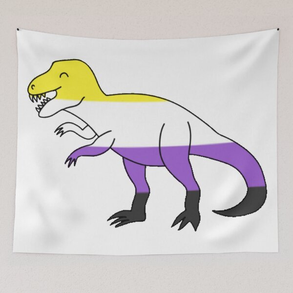 Item preview, Nonbinary Dinosaur designed and sold by radiantdark.