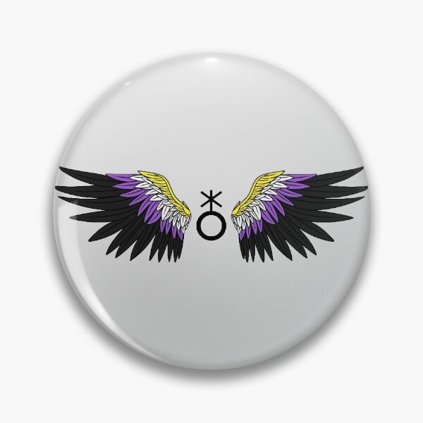 Item preview, Non-Binary Pride Wings designed and sold by BFKArt.